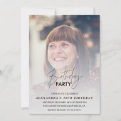 Photo 58e anniversaire invitation Anniversaire fêt (Devant)