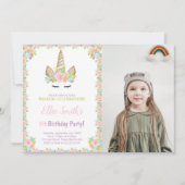 Photo 5Birthday Unicorn Invitations (Devant)