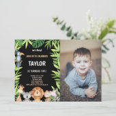 Photo 5th Wild One Birthday Invitations (Debout devant)