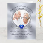 Photo, 65e anniversaire du Mariage Cartes pour les (Fleur jaune)