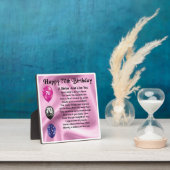 Photo 70e anniversaire Soeur Poem Plaque (Insitu)