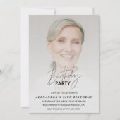 Photo 76e anniversaire invitation Anniversaire fêt (Devant)