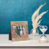 Photo 7e anniversaire du Mariage Coppery Rose Plaque pho (Insitu)