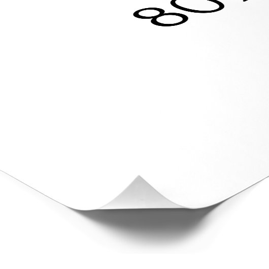 Photo 80th Birthday Affiche de bienvenue | Regarde (Coin)