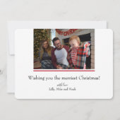 Photo à deux faces NOEL Noël Carte de Noël (Dos)