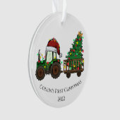 Photo à double face et Camion de Noël pour bébé (devant)