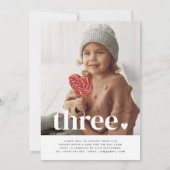 Photo à double face Invitation d'anniversaire - Co (Dos)