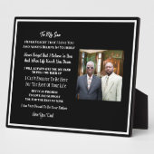 Photo À la plaque de mon fils (Côté)