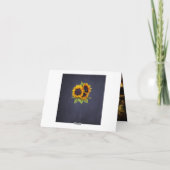 PHOTO à l'intérieur des tournesols rustiques merci (Dos)