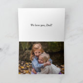 Photo à l'intérieur d'une carte de Fête des pères  (Intérieur)