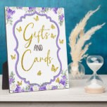 Photo A little Butterfly is on the way table Plaque<br><div class="desc">This listing is for a gifts and cards sign for  "A little Butterfly is on her way"  table sign.</div>