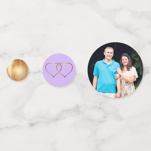 Photo à thème mariage Confetti (Devant)