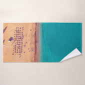 PHOTO AÉRIENNE DE SEASHORE (Serviette de bain)