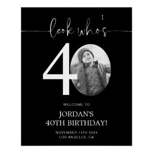 Photo Affiche de bienvenue de 40e anniversaire R