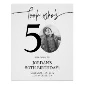 Photo Affiche de bienvenue de 50e anniversaire | R (Devant)