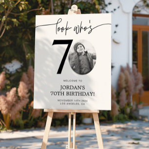 Photo Affiche de bienvenue de 70e anniversaire R