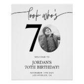 Photo Affiche de bienvenue de 70e anniversaire | R (Devant)