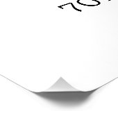 Photo Affiche de bienvenue de 70e anniversaire | R (Coin)