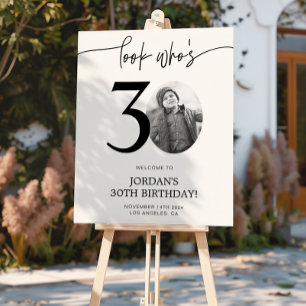 Photo Affiche de bienvenue du 30e anniversaire R
