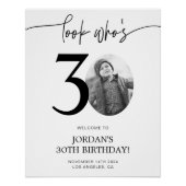 Photo Affiche de bienvenue du 30e anniversaire | R (Devant)