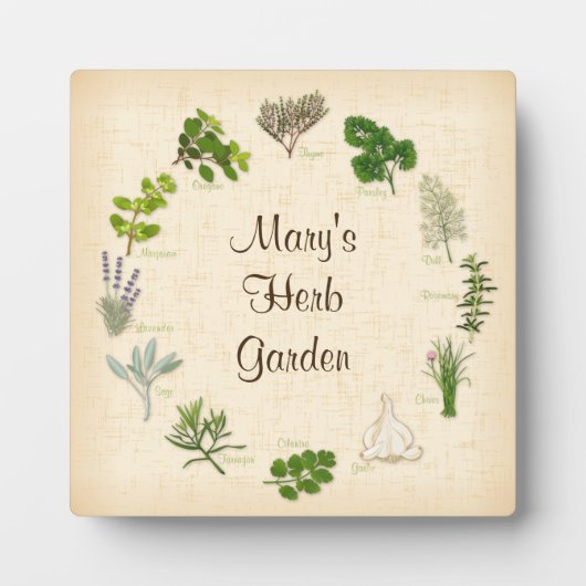 Photo Afficher Votre Plaque Jardin Herbe (Devant)