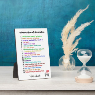 PHOTO AFFIRMATIONS PLAQUE PERSONNALISÉE