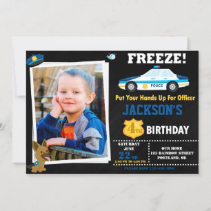 Photo Agent de police invitation K9 chien