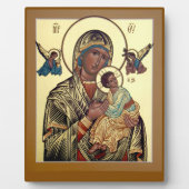 Photo Aide perpétuelle Mère de Dieu Icon Plaque (Devant)