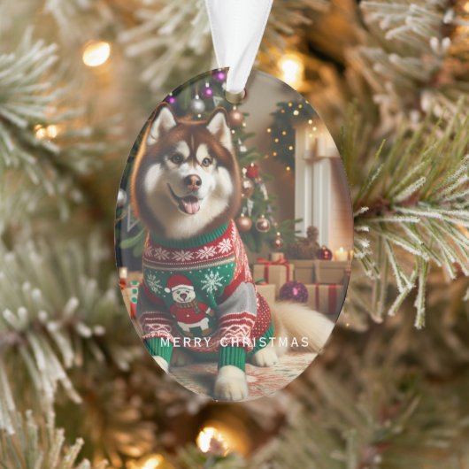 Photo Ajouter un message ornement acrylique (Arbre)