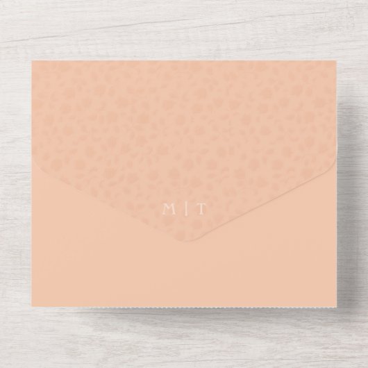 Photo All in One Wedding Invitation avec QR Code (Verso)