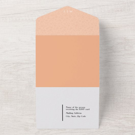 Photo All in One Wedding Invitation avec QR Code (Dehors)