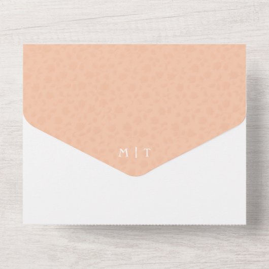 Photo All in One Wedding Invitation avec QR Code (Verso)