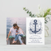 Photo Ancre tirée à la main Enregistrer la carte D (Debout devant)