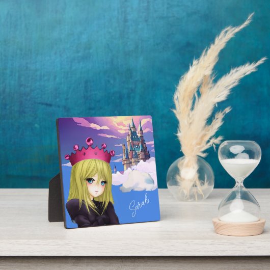 Photo Anime Princesse avec Plaque de Château Flottante (Insitu)