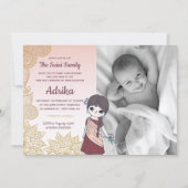 Photo Annaprashan First Rice Ceremony Invitation (Devant)