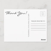 Photo Anniversaire Carte de remerciements (Dos)