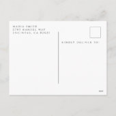 Photo Anniversaire Carte postale Merci (Dos)