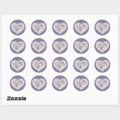 Photo Anniversaire de diamant stickers gris blanc (Feuille)