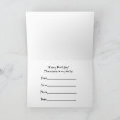 Photo Anniversaire Invitation (Intérieur)