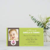 PHOTO ANNIVERSAIRE INVITATION :: cupcake 2L (Debout devant)