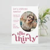 Photo Anniversaire Invitation pour elle | Trente (Debout devant)