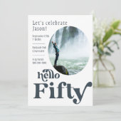 Photo Anniversaire Invitation pour lui | Cinquante (Debout devant)