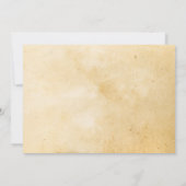 Photo Anniversaire Invitation Vintage Papier à tou (Dos)