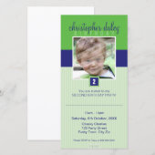 PHOTO ANNIVERSAIRE INVITATIONS :: beau carré 1 (Devant / Derrière)