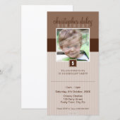 PHOTO ANNIVERSAIRE INVITATIONS :: beau carré 7 (Devant / Derrière)