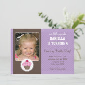 PHOTO ANNIVERSAIRE INVITATIONS :: cupcake 5L (Debout devant)