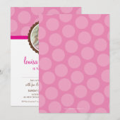 PHOTO ANNIVERSAIRE INVITATIONS :: motif délicieux  (Devant / Derrière)