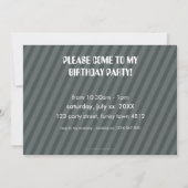 PHOTO ANNIVERSAIRE INVITATIONS :: robot danser 4L (Dos)