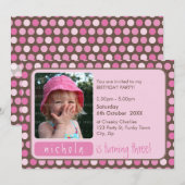 PHOTO ANNIVERSAIRE INVITATIONS :: spotty 4L (Devant / Derrière)