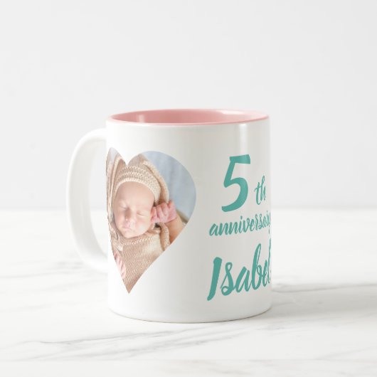 Photo Anniversaire Mug (Devant gauche)